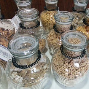 The cereal selection in work. You have no power over me, cereal!