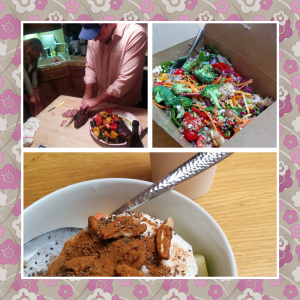 There's Quinn cooking up a storm. Amazing tacos!